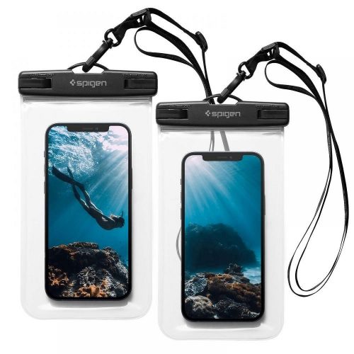 SPIGEN A601 Universal Waterproof case 2-pack transparent